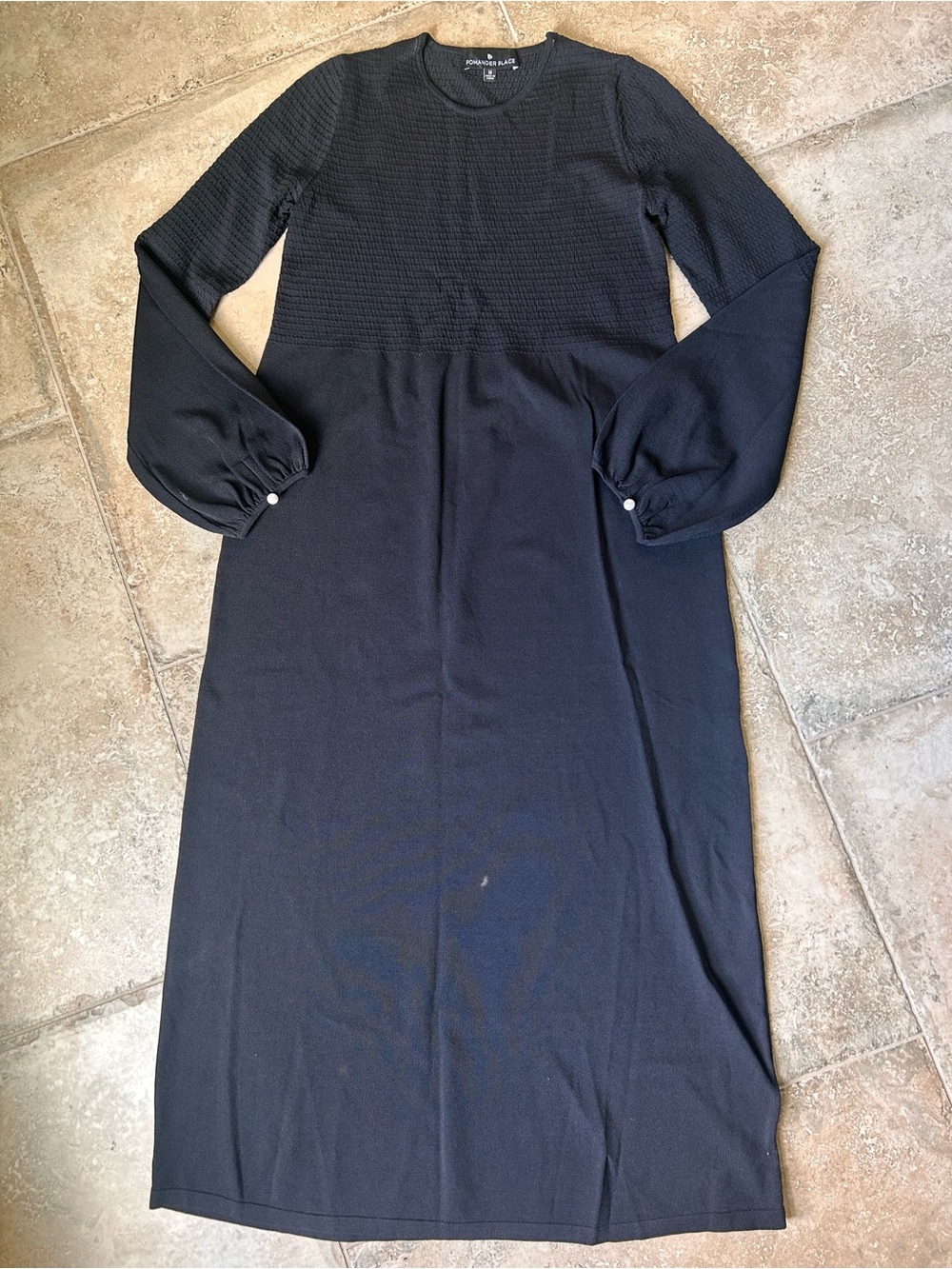 Pomander Place Black Long Sleeve Dress